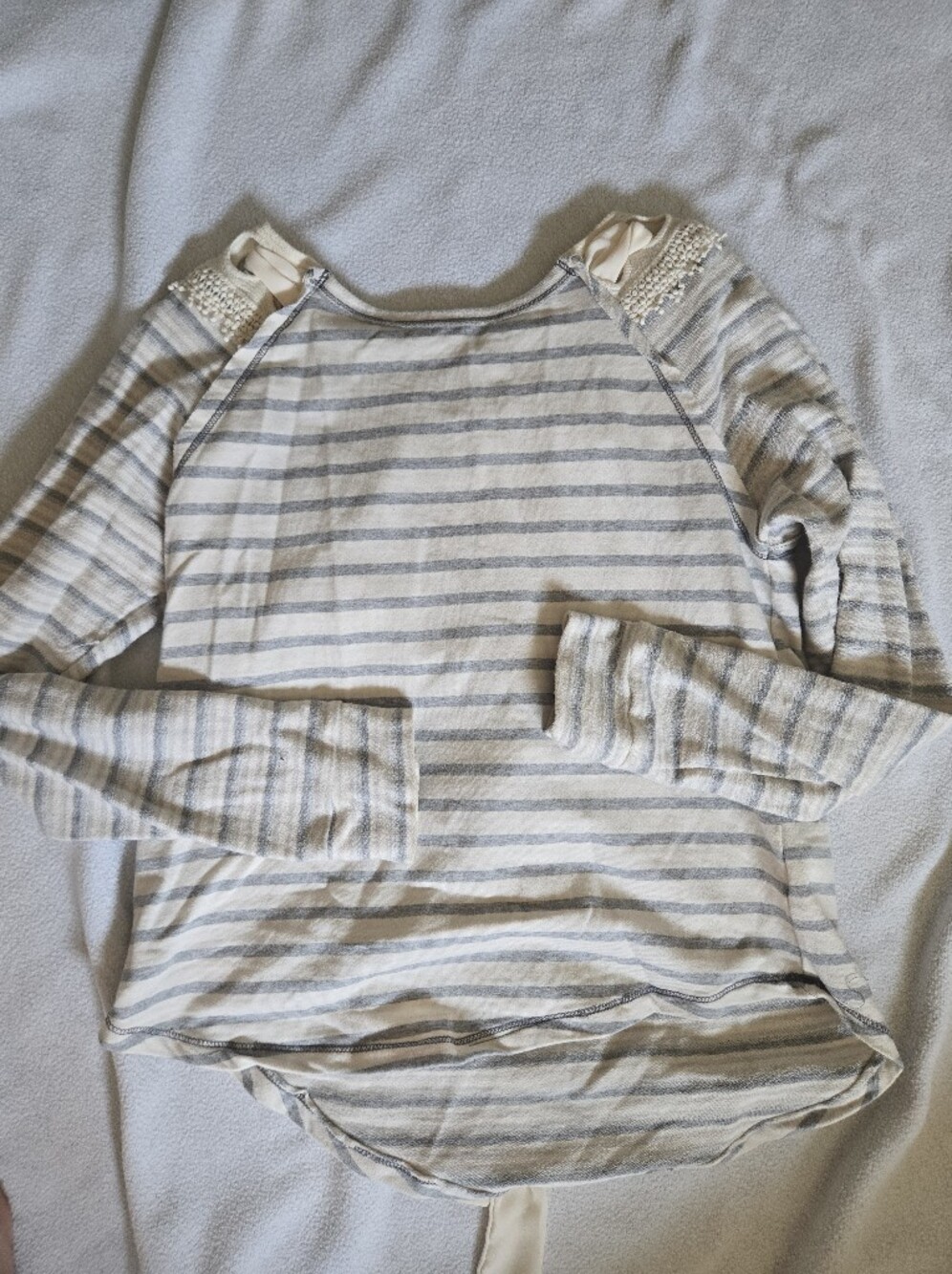 ALTAR'D STATE Striped Tie Detail Top Women's Medium